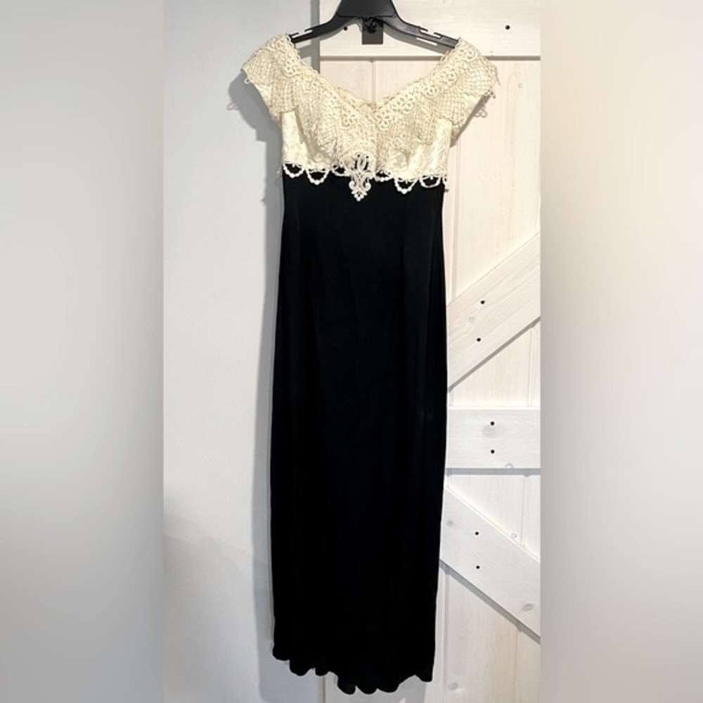 Vintage Scott McClintock Victorian Lace Formal Dress